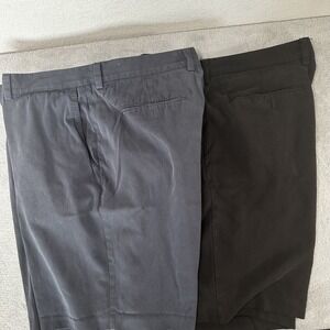 TOMMY BAHAMA Men's‎ Sz 36  Silk Blend Shorts Set Of Two Black And Gray